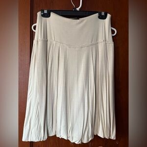 BCBGMaxAzria Cream Bubble Skirt